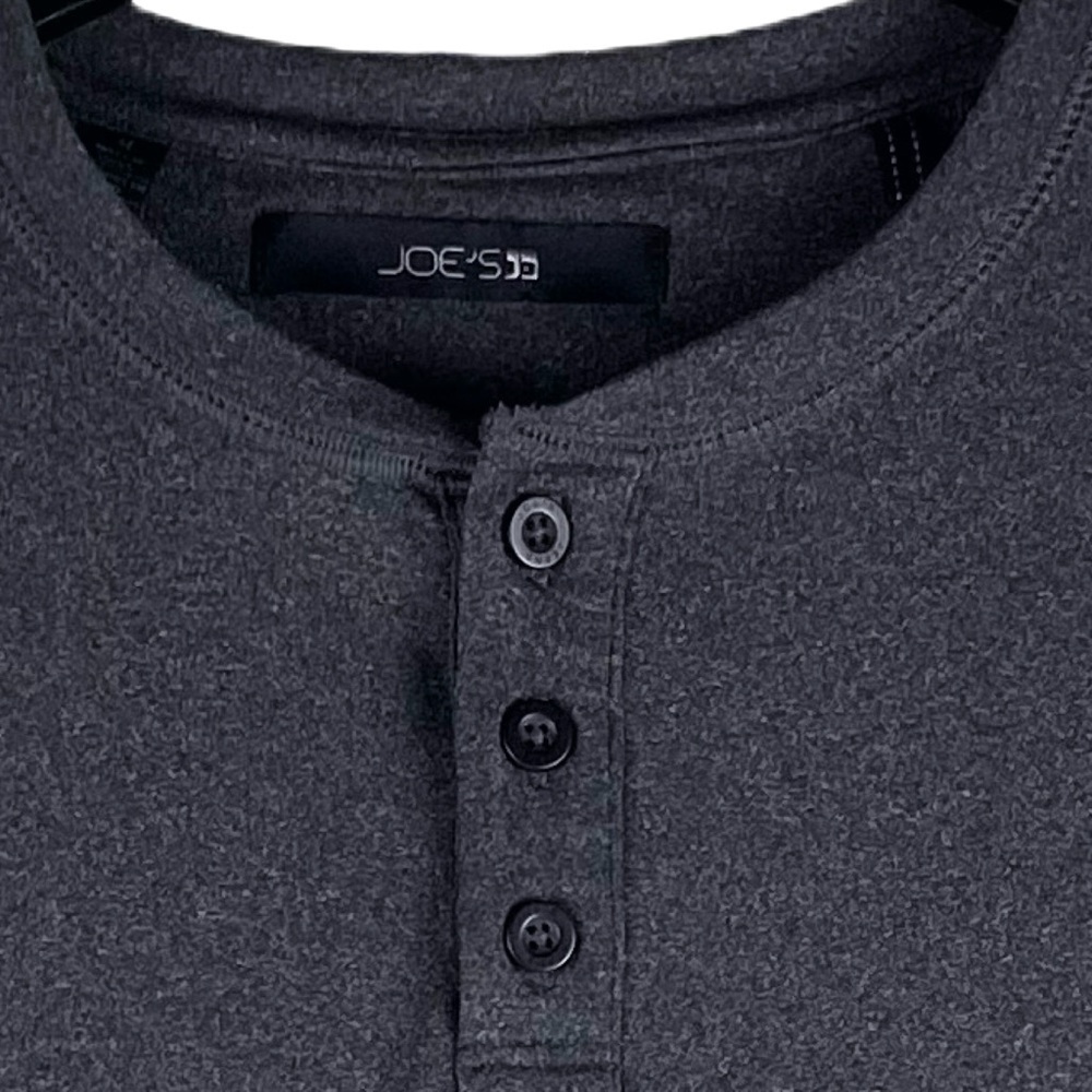 Joe’s Jeans Long Sleeve Henley T-Shirt , Dark Grey, Men’s Size Medium - Picture 5 of 6